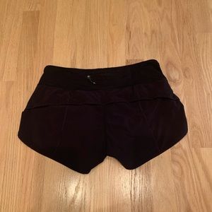 Lululemon classic black speed short